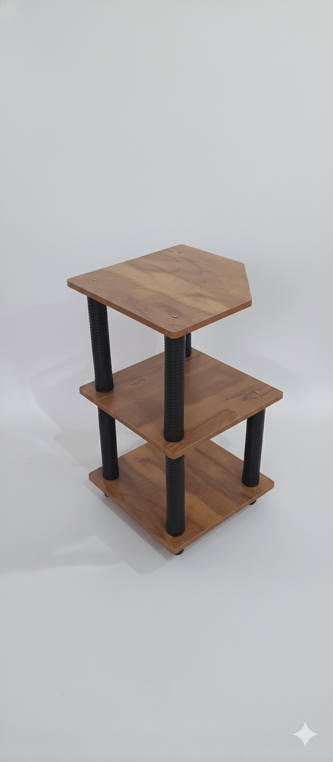 Three-tier multipurpose storage rack