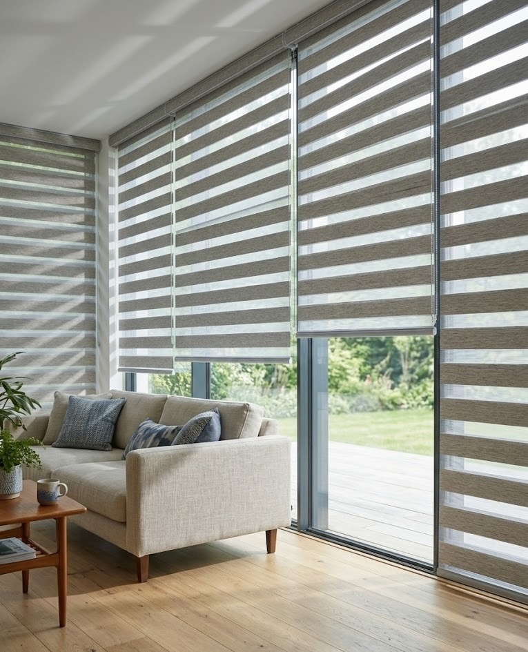 Grasscloth Zebra Blinds - Image 2