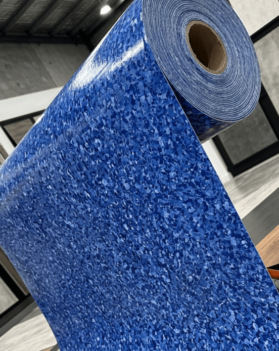 Blue Mosaic Terrazzo Pattern vinyl(6.5f)