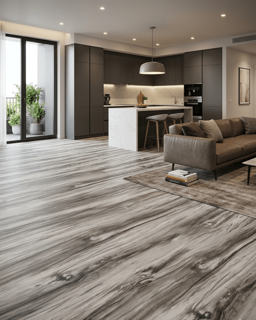 White and Grey Marble Vinyl(5f) - Image 2