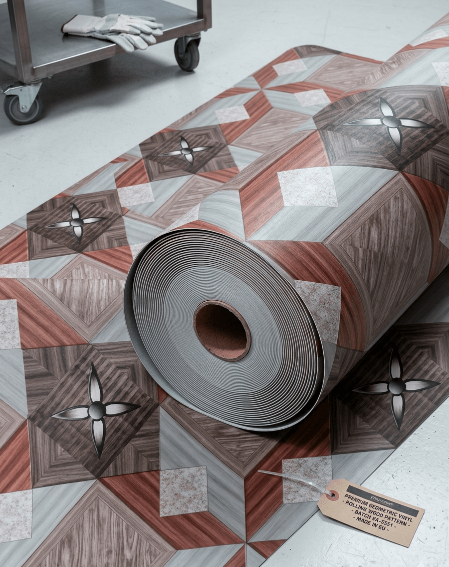 Marquetry Parquet Pattern vinyl(5f)