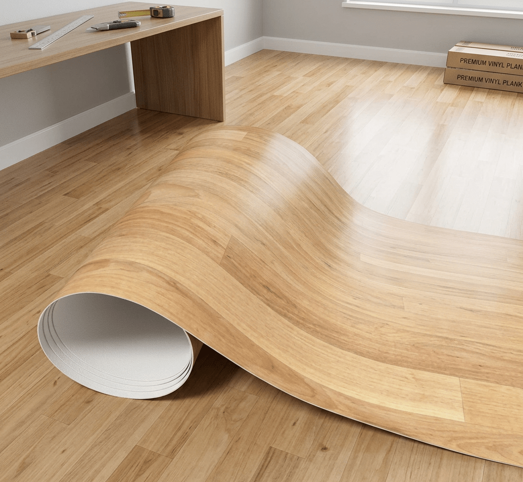 Natural Oak wood-grain pattern Vinyl(5f)