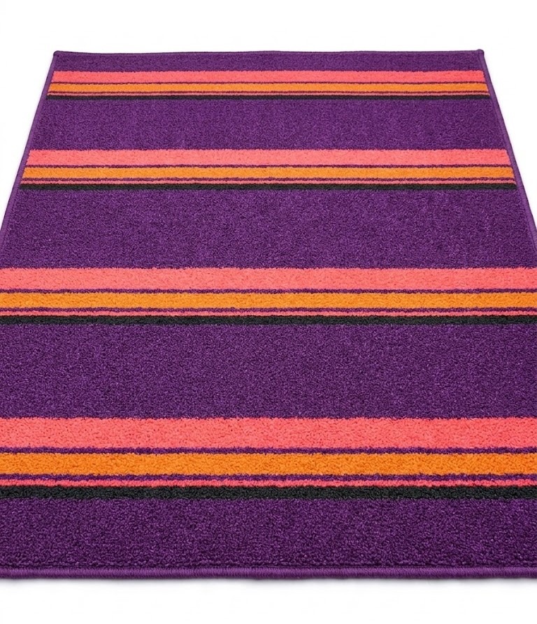 Multi-Stripe Pattern Floor Mat
