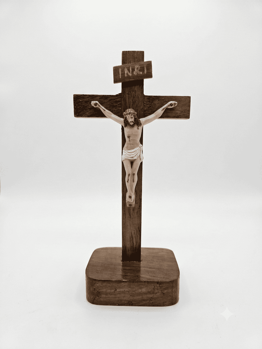 crucified jesus figurine