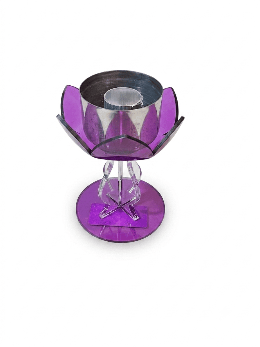 Purple Lotus Candle stand