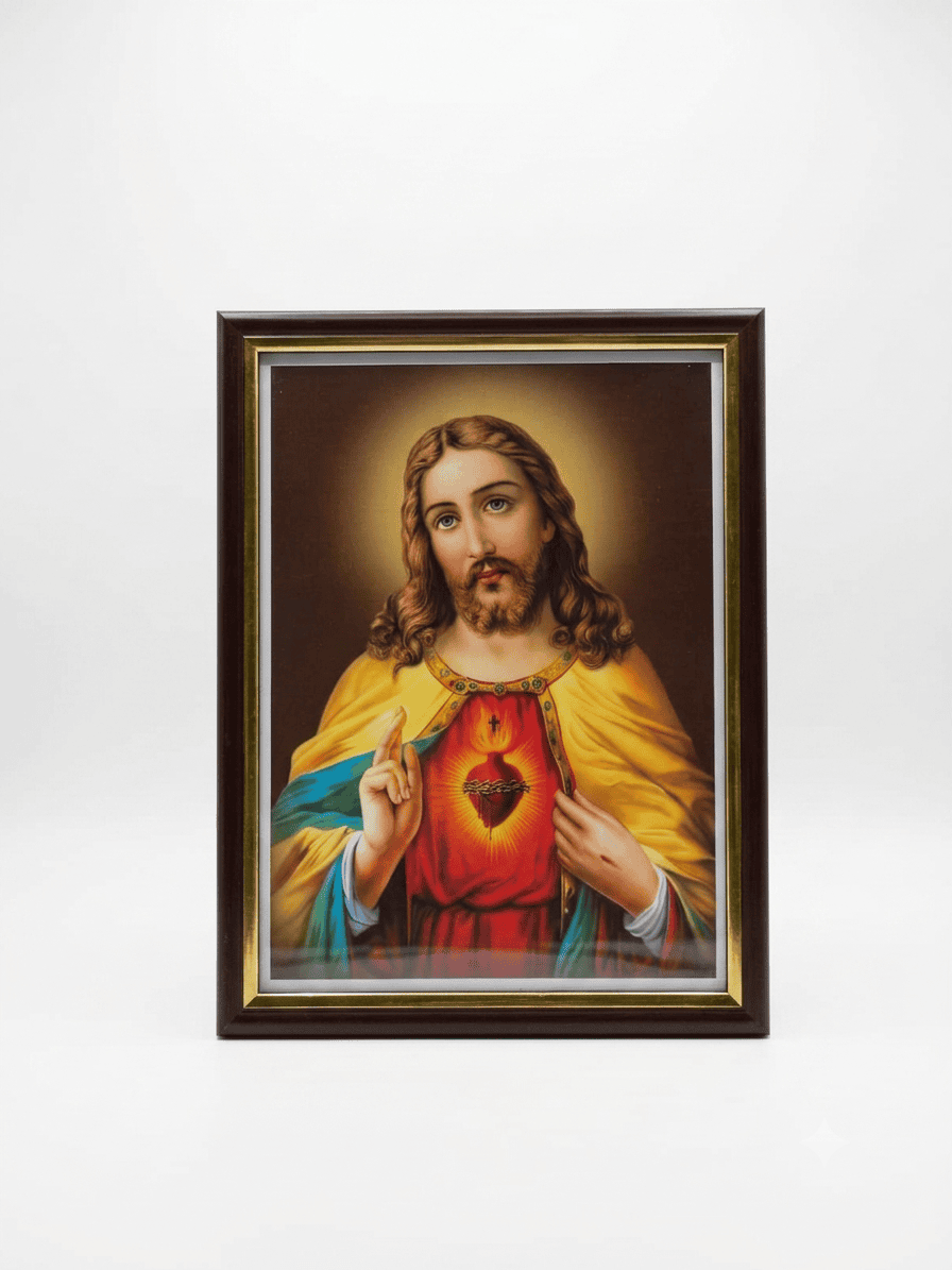 Sacred Heart of Jesus photo frame,,