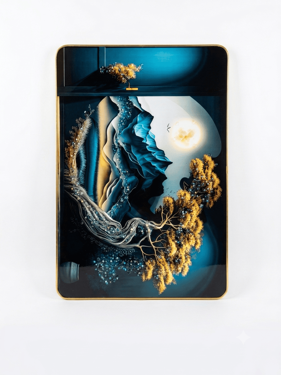 mystical landscape photo frame