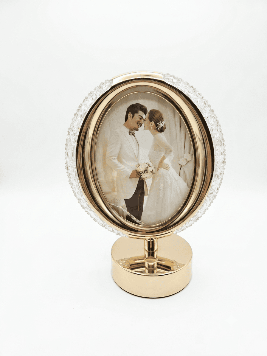 Duel shade tabletop photo frame