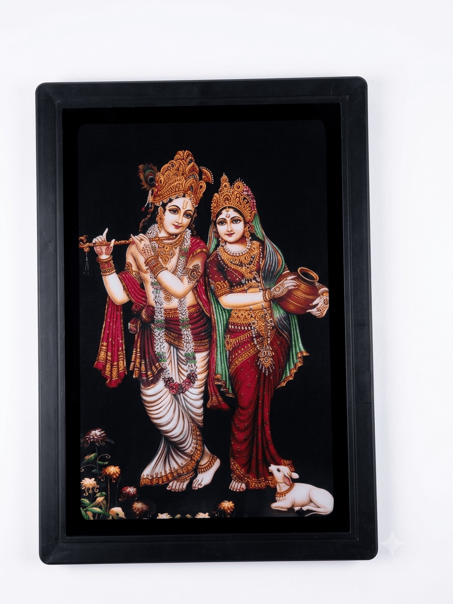 Radha Krishna Divine Photo Frame_